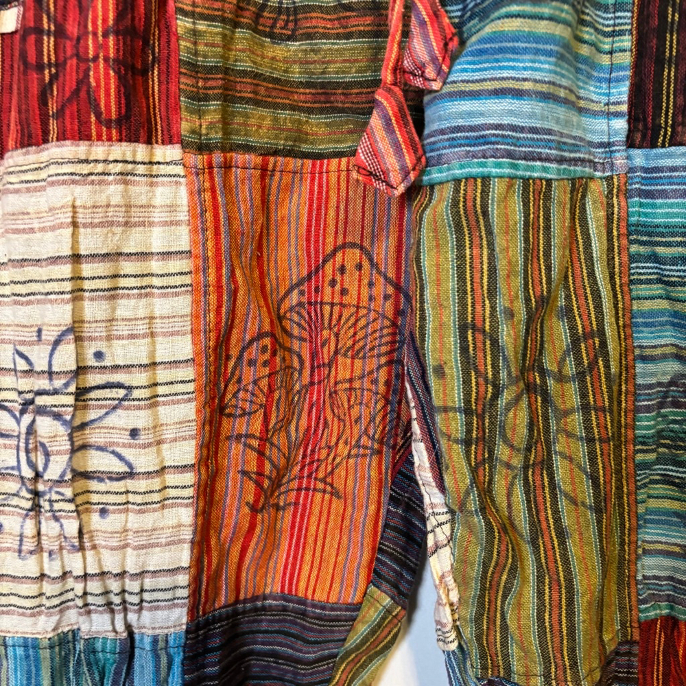 Patchwork Harem Pants Cotton Nepal Boho Hippie Fe… - image 7